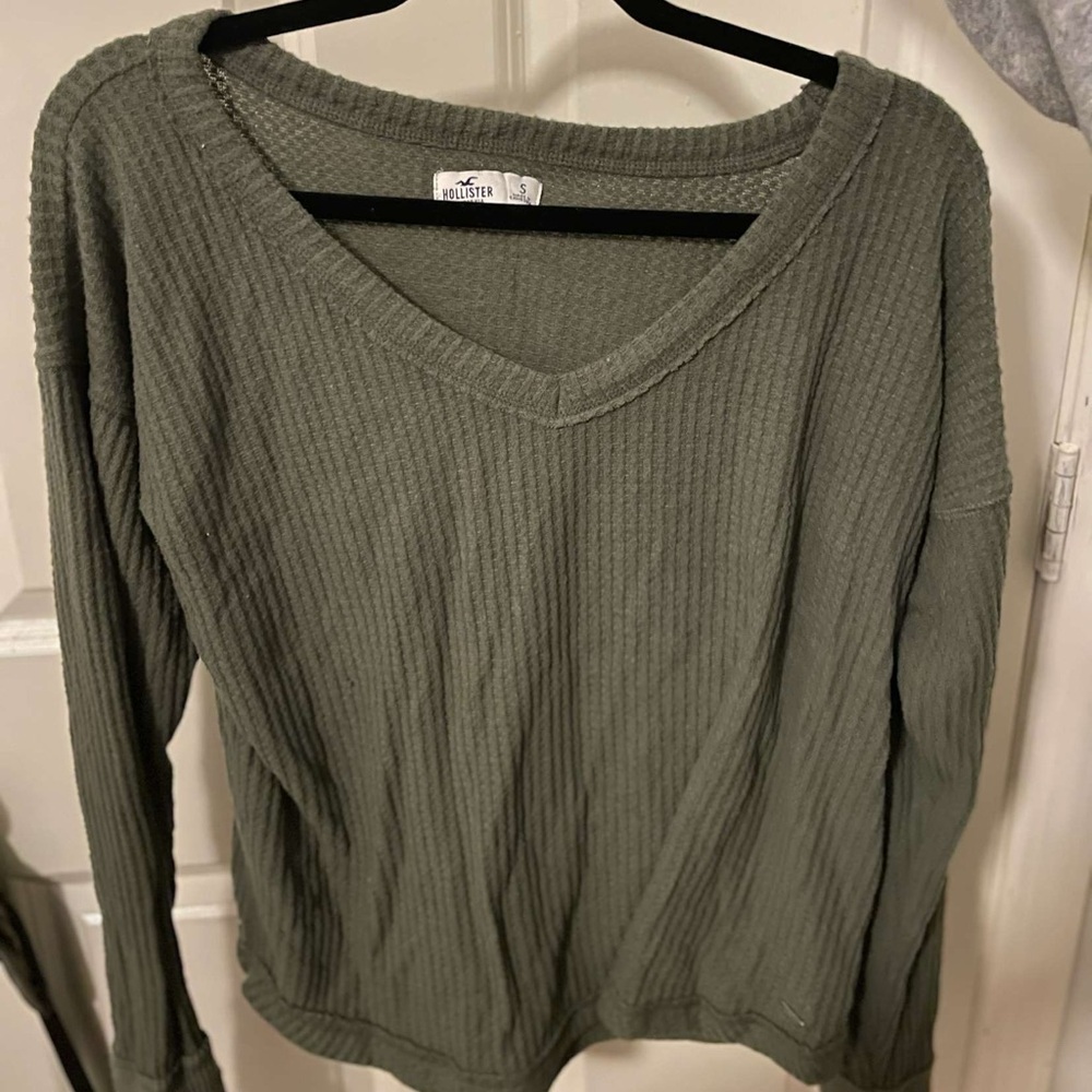 Hollister Forest Green Knit Top